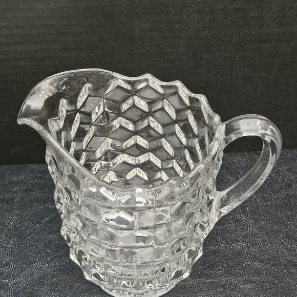 Cubist by Jeannette Glass Co . Large Clear 59 oz.Pitcher - Picture 2 of 6